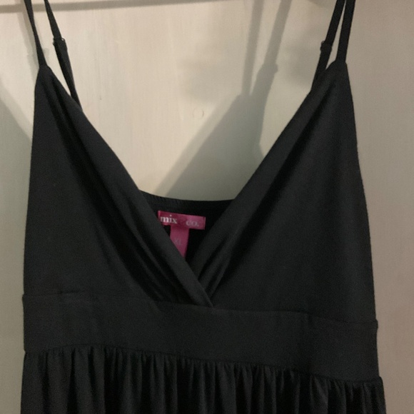 Black maxi dress with spaghetti straps size XL. W35 - Picture 3 of 6